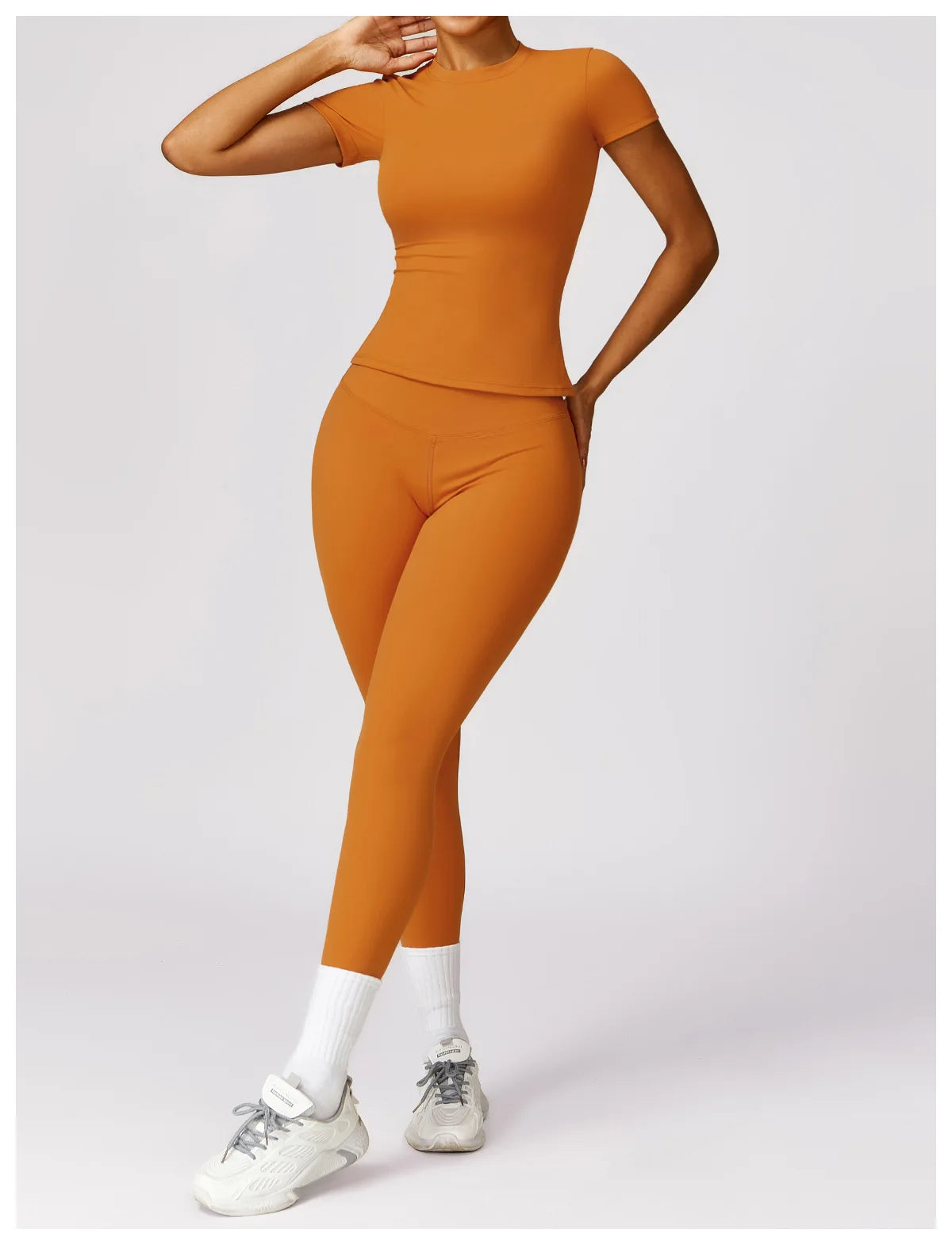 Skintight Sports Short Shirts Women Workout Sportswear Female Fitness Yoga Shirt Quick-Dry Yoga Clothing Sport Gym Top Women