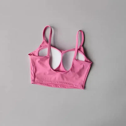 Sports Bra Top for Women, Push Up, Fixed Padded, Push Up Tops, Fitness Vest, Running, Gym Bra, Yoga, Breathable Sports Underwear