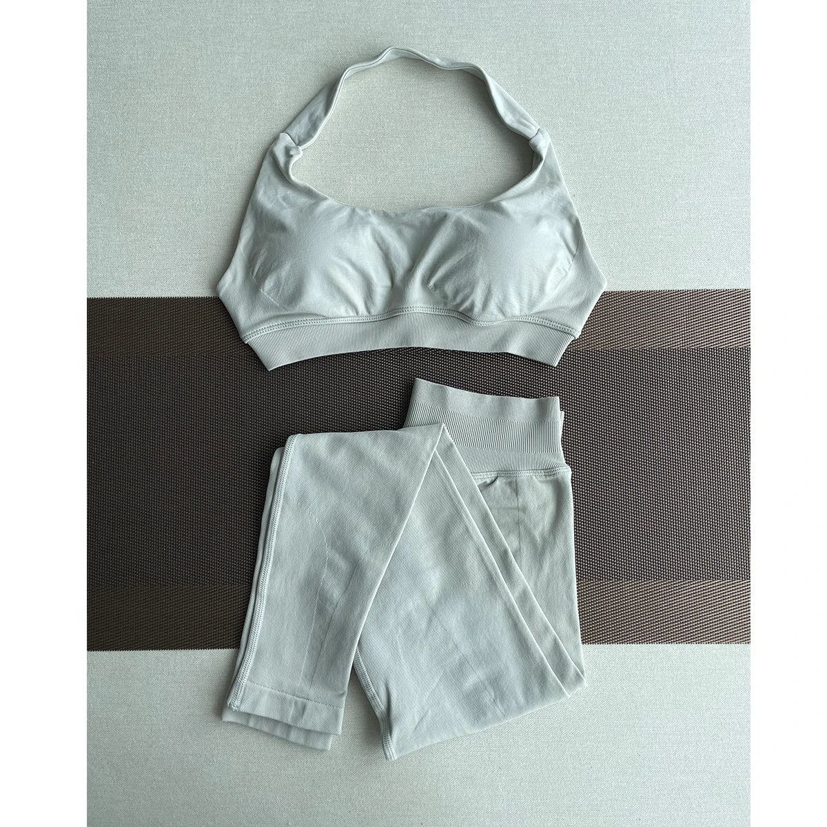 TKITK Leggings Women Seamless Sports Yoga Pants Low Ribbed Band Gym clothes Fitness Workout wear Scrunch Bum Tights