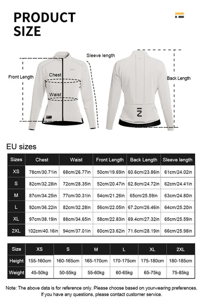 INBIKE Women's Thermal Cycling Jacket Winter Warm Fleece Bicycle Riding Sportswear Windproof Long Sleeve Reflective Outdoor Wear