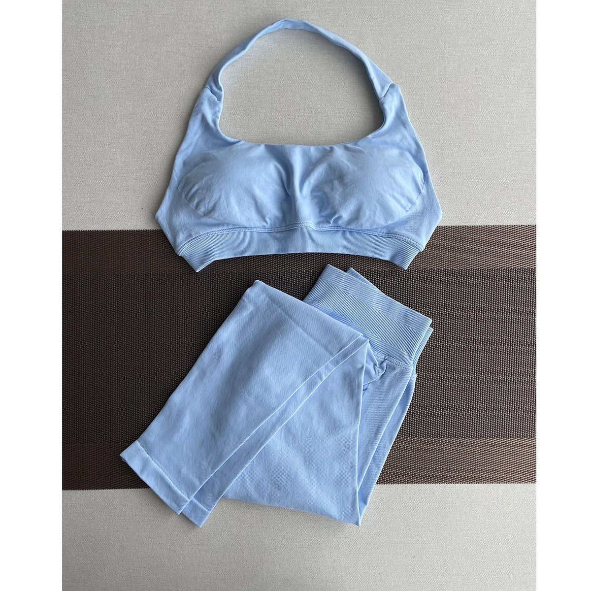 TKITK Leggings Women Seamless Sports Yoga Pants Low Ribbed Band Gym clothes Fitness Workout wear Scrunch Bum Tights