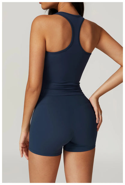 Hearuisavy Shockproof Yoga Vest Running Gym Tank Top Women Fitness Quick-Dry Workout Vest Female Sports Sleeveless Top Women