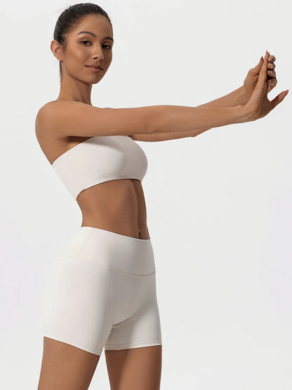 Ctenkevet Two Piece Fitness Sports Set Women Workout Yoga Outfit Strapless Bra Woman 2Ps Gym Crop Top Deportivos Mujer Gym Suits