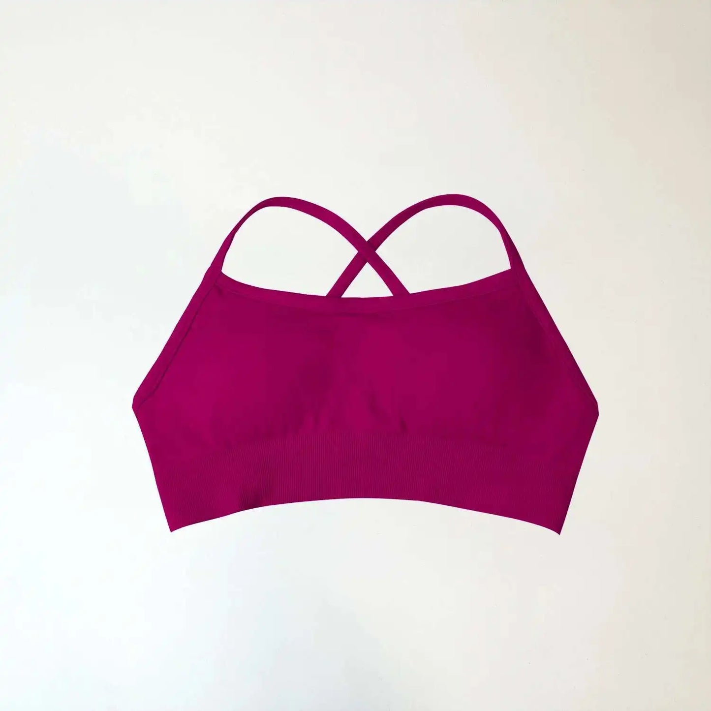 NCLAGEN Sports Bra Backless Fitness Underwear Back Cross Push-up Gym Crop Top Women Training Clothes Running Seamless Bras