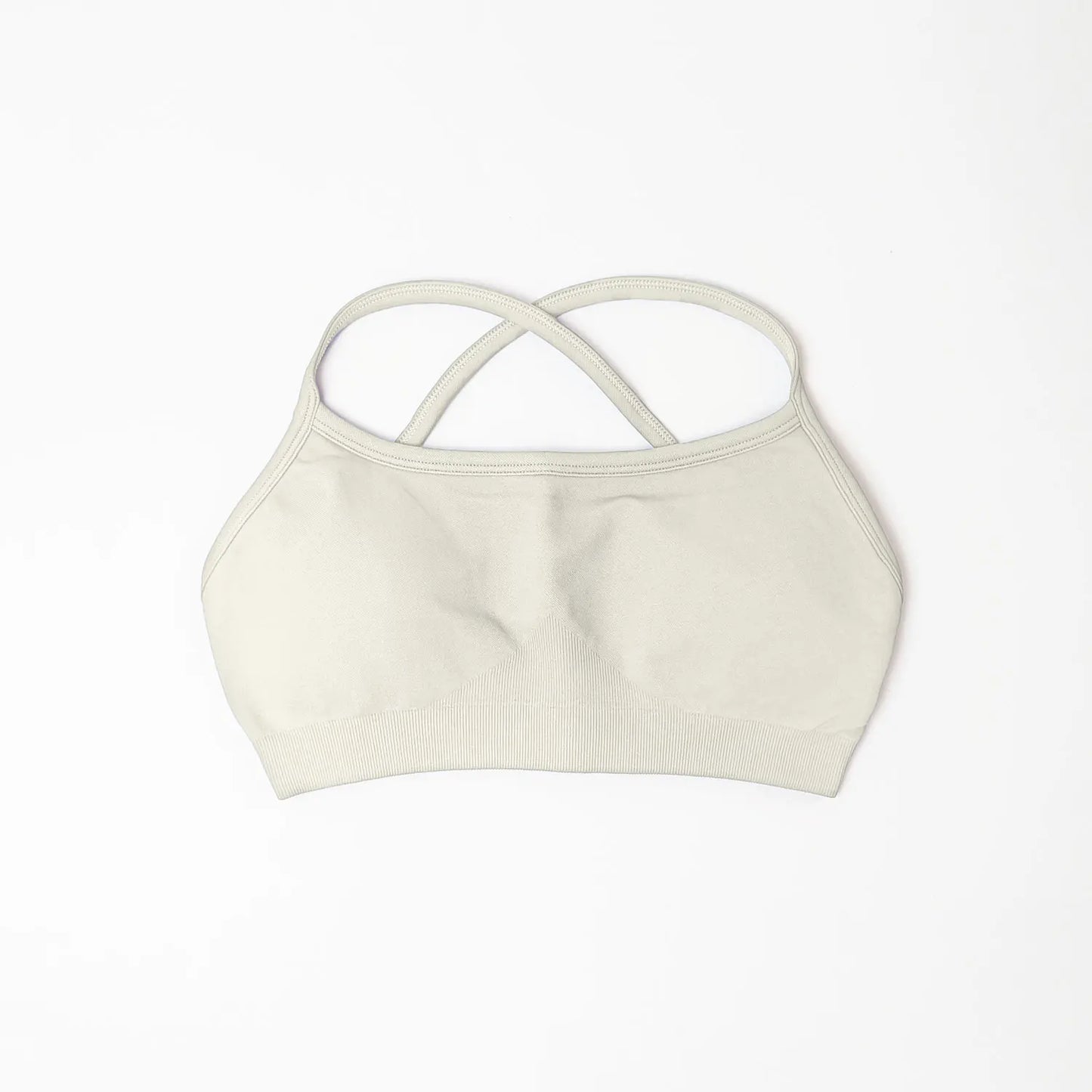 NCLAGEN Sports Bra Seamless Yoga Top Women Fitness Article Gym Active Wear Back Cross Workout Push-up Fitness Running Underwear