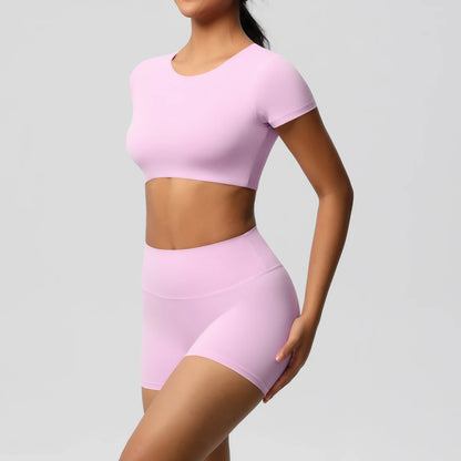 Workout Sportswear 2Pcs Piece Female Women Active Wear Sports Tank Top Women Gym Workout Leggins Booty Bum Leggins