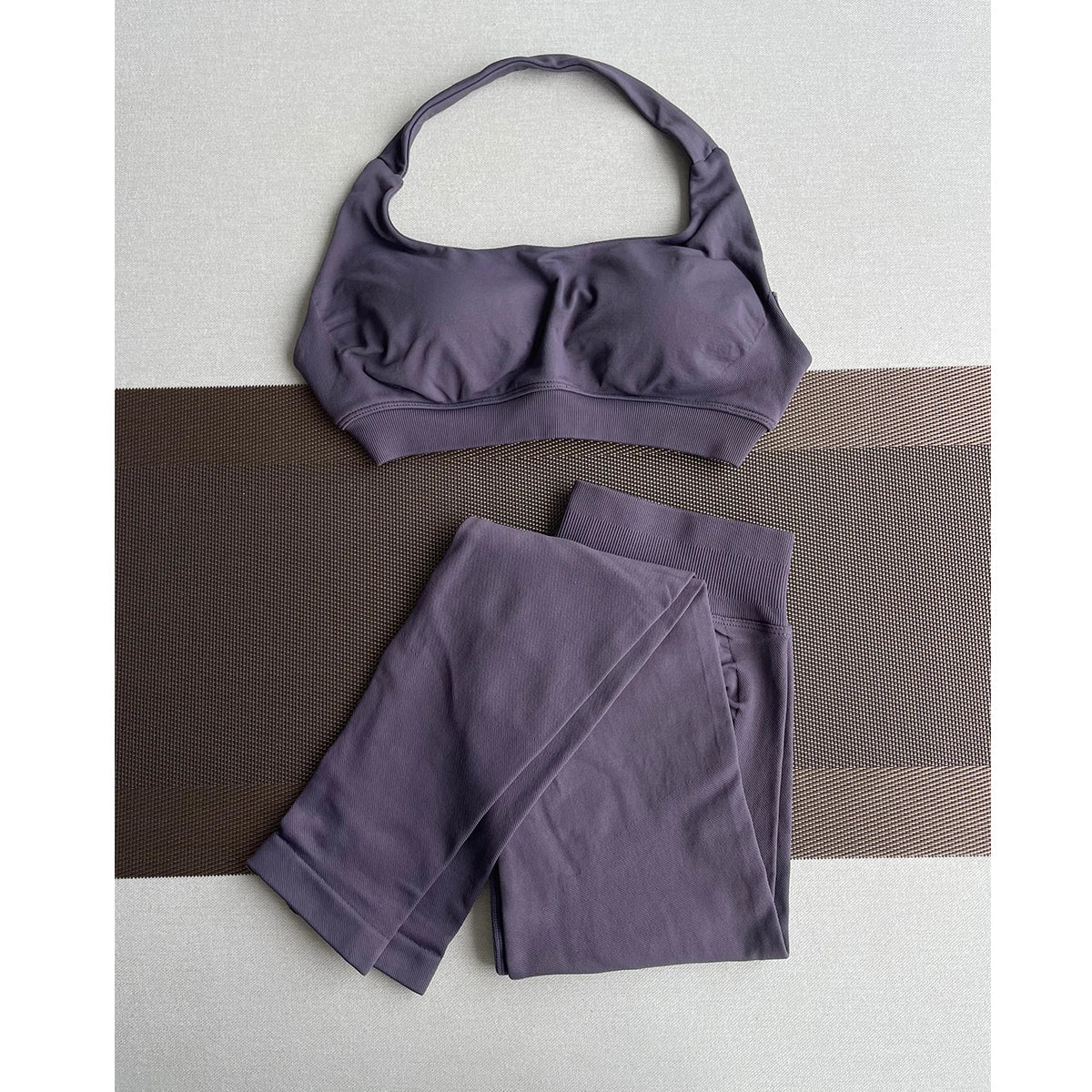 TKITK Leggings Women Seamless Sports Yoga Pants Low Ribbed Band Gym clothes Fitness Workout wear Scrunch Bum Tights