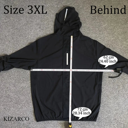 2025 Running Jacket Spring Reflective Gym Hooded Men Coat Jogging Gradient Color Sportswear Breathable Male Jackets Women