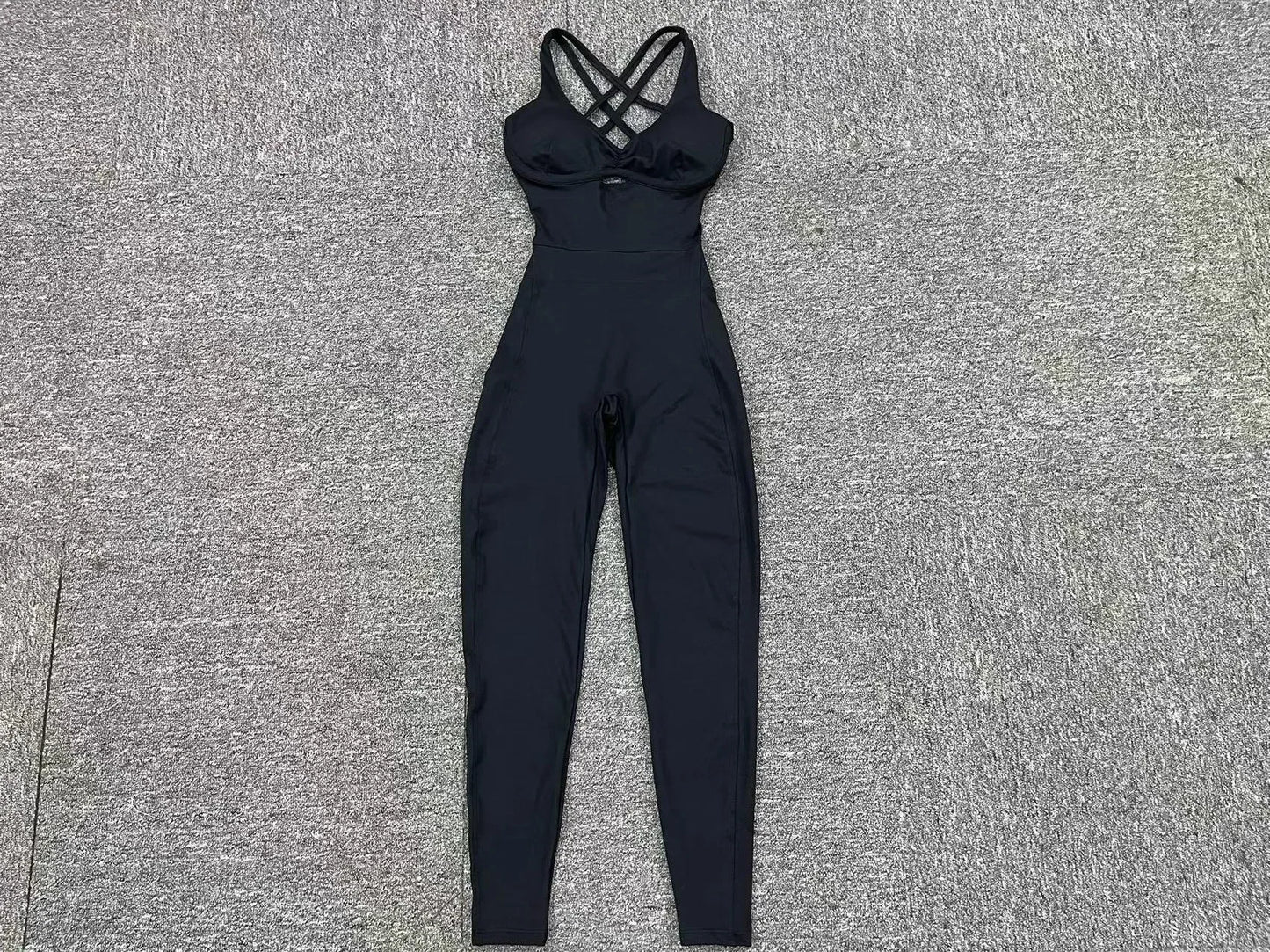 Sporty Jumpsuit Women Sportwear 2025 Workout Yoga Clothes Push Up Gym Set Women Sportswear Sport Outfit Fitness Overalls Black