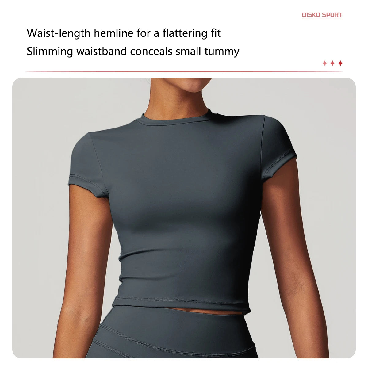 Hearuisavy Casual T-shirt Female Fitness Gym Top Yoga Clothing Sports Short-Sleeved Shirt Women Quick-Dry Workout Shirt Women