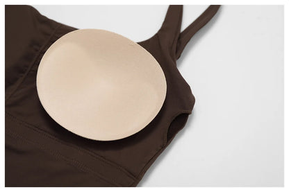 Ctenkevet Women's Workout Yoga Tank Top Quick-Dry Gym Sports Vest Female Running Tight Top Women U-Back Fitness Underwear