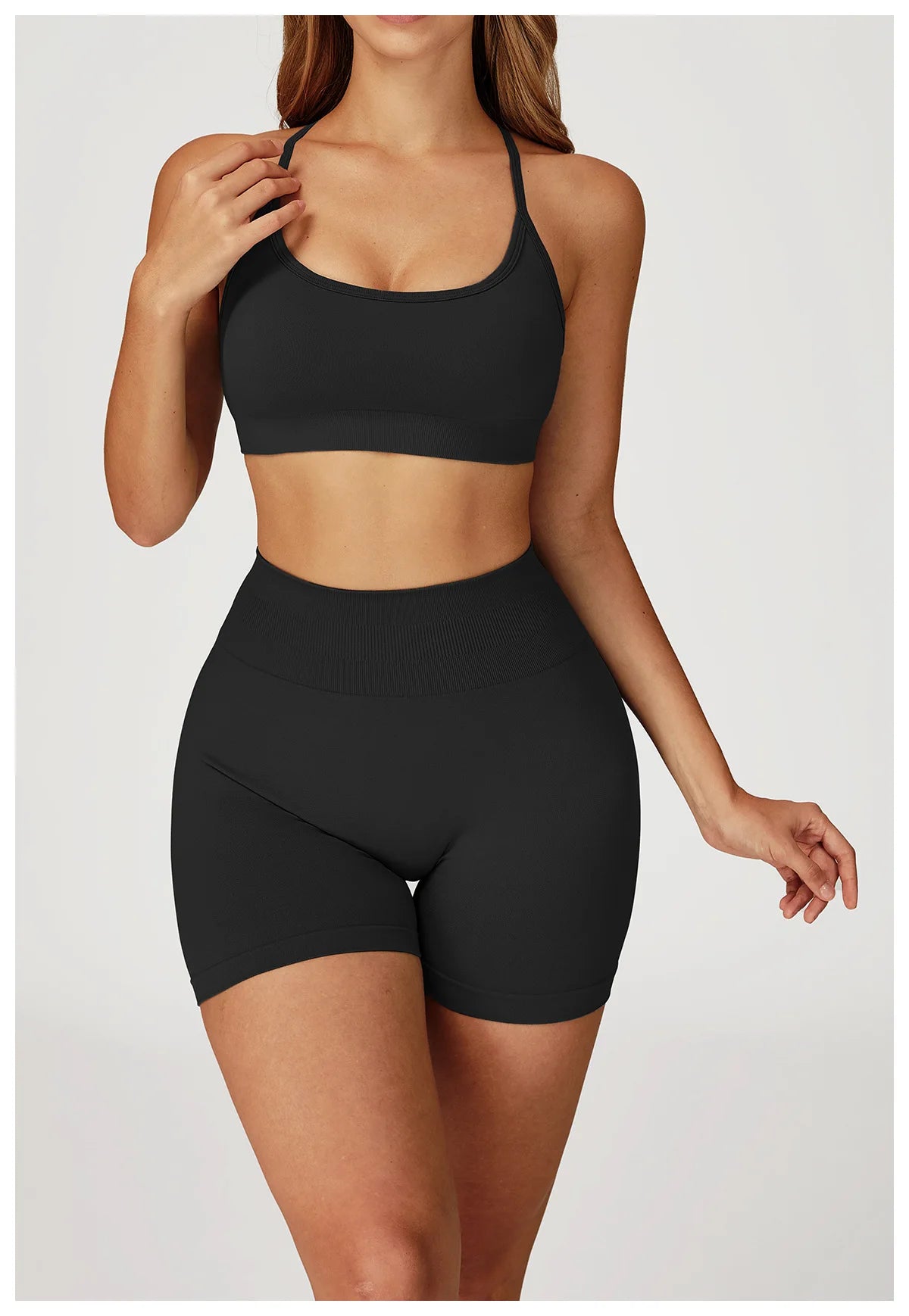 Seamless Women Yoga Bra Beautiful Back Tank Top Push Up Running Sport Bra Women Breathable Fitness Solid Color Underwea Crop Top