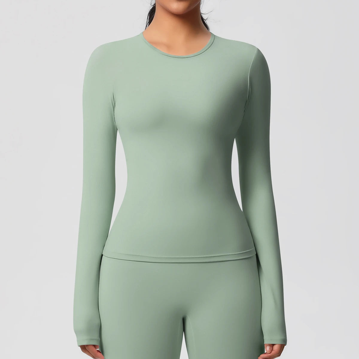 Long Sleeve Workout Top Gym Women Casual Outdoor Top  Workout Dry Fit Breathable High Elastic Sports Top Sports Long Sleeved