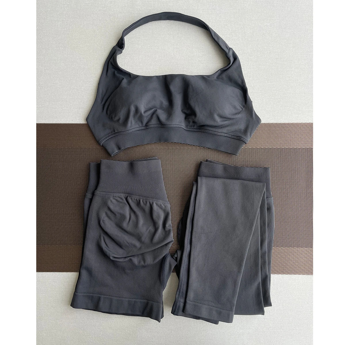 TKITK Leggings Women Seamless Sports Yoga Pants Low Ribbed Band Gym clothes Fitness Workout wear Scrunch Bum Tights