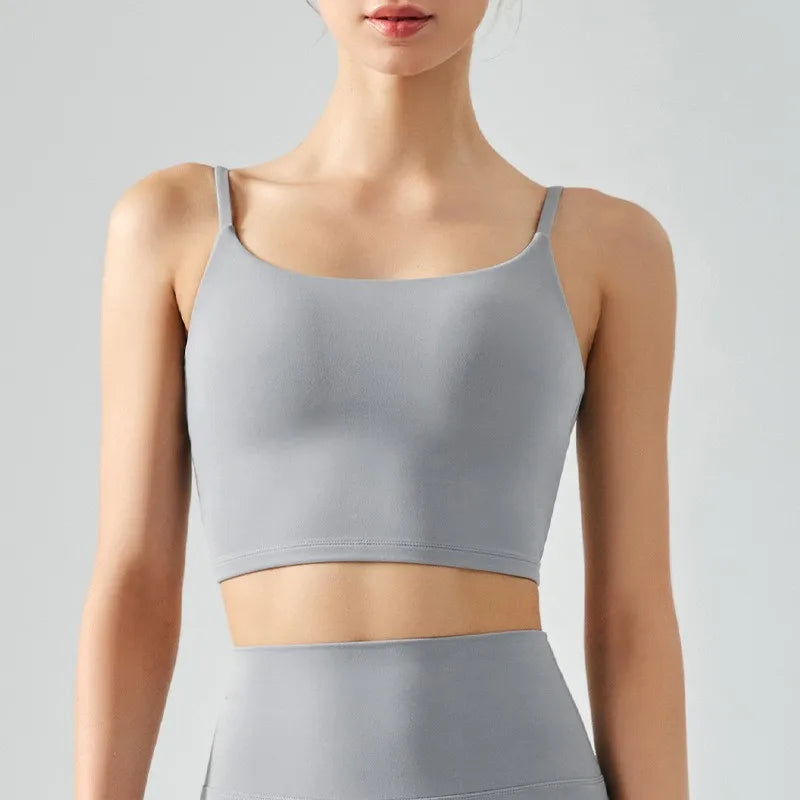 Sports Bra Top for Women, Push Up, Fixed Padded, Push Up Tops, Fitness Vest, Running, Gym Bra, Yoga, Breathable Sports Underwear