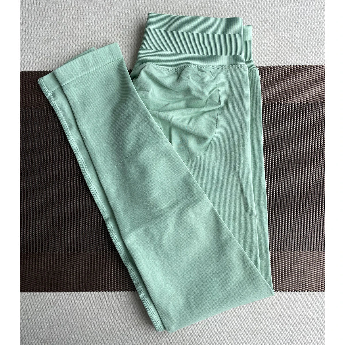 TKITK Leggings Women Seamless Sports Yoga Pants Low Ribbed Band Gym clothes Fitness Workout wear Scrunch Bum Tights