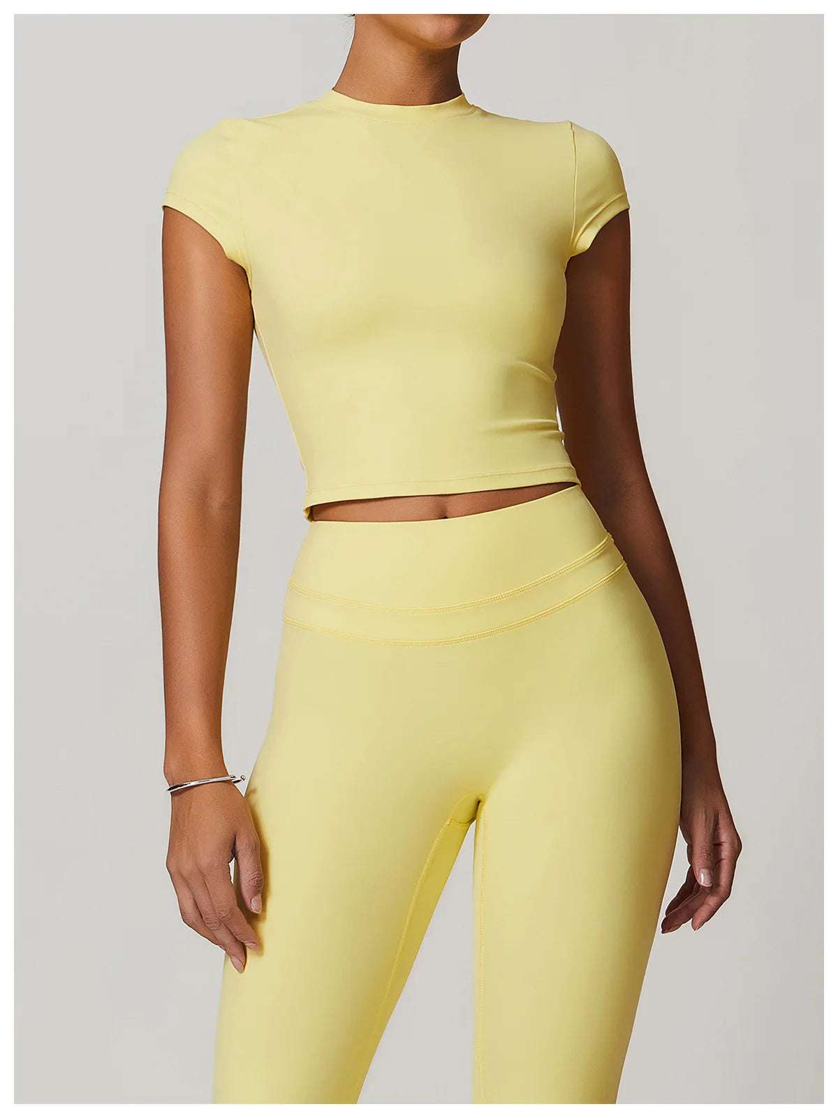 Sports T-shirt Women's Top Yoga Shirts Quick Dry Running Tops Tights Push Up Workout Gym Clothes Short Sleeve Fitness Sports Top