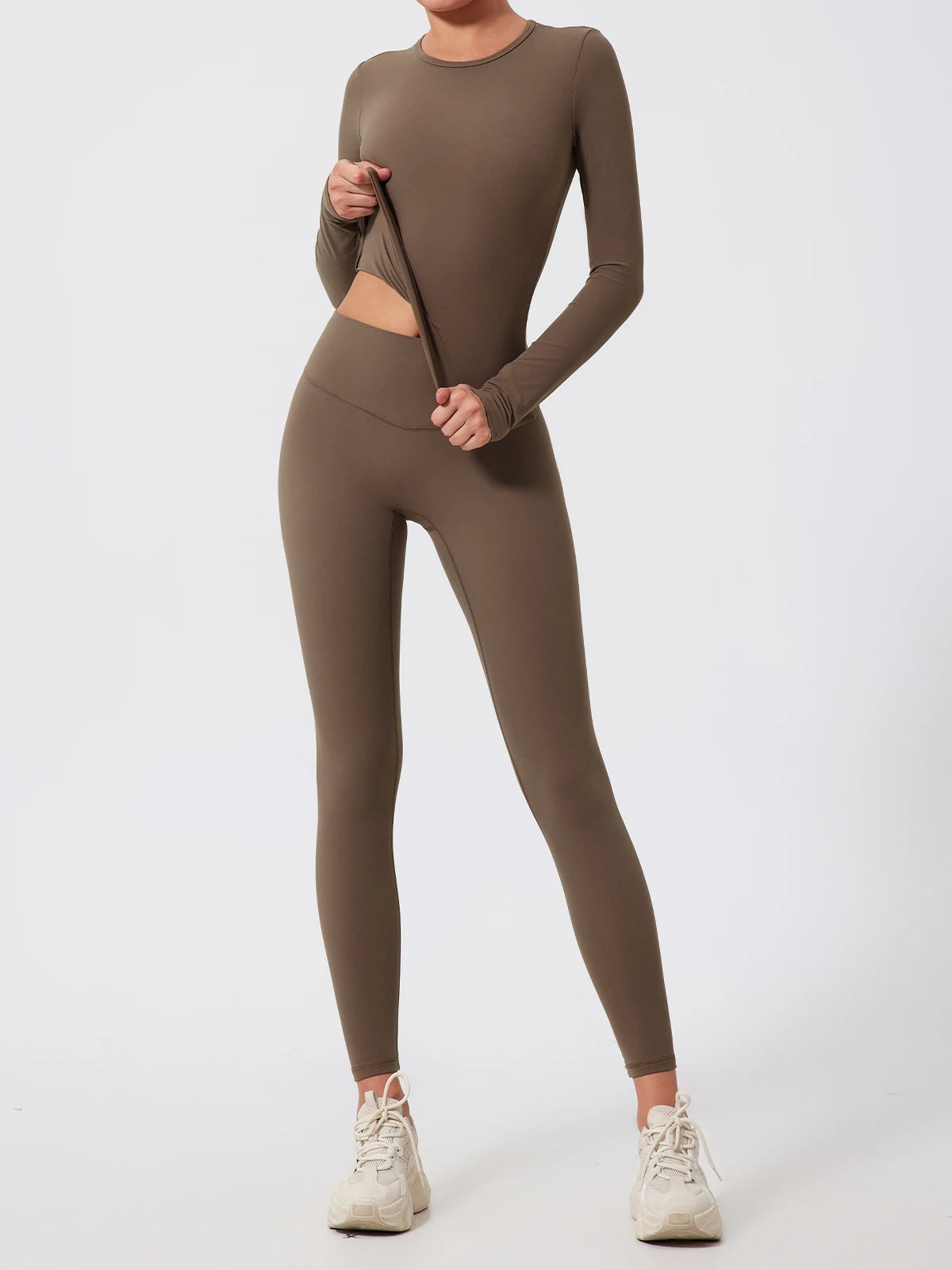 Ctenkevet Sports Long Sleeved Shirts Women Casual Outdoor Top Gym Fitness Wear T-shirt  Yoga Shirt Push Up Workout Clothes Women