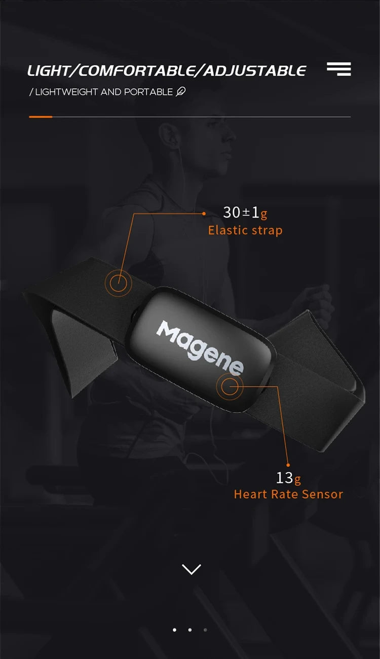 Magene H303 H64 Heart Rate Monitor Mover Sensor Dual ANT Bluetooth With Chest Strap Cycling Computer Bike Wahoo Garmin Sports