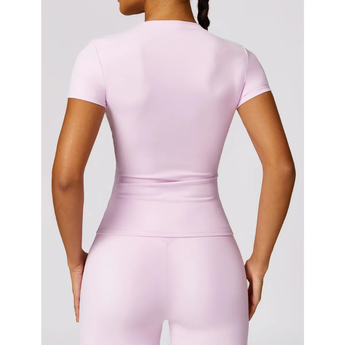 HGC Women's Sports T Shirt Summer Short Sleeve Running  Round Neck Breathable Stretchy GYM Yoga Slim Fitness Active Top Tee