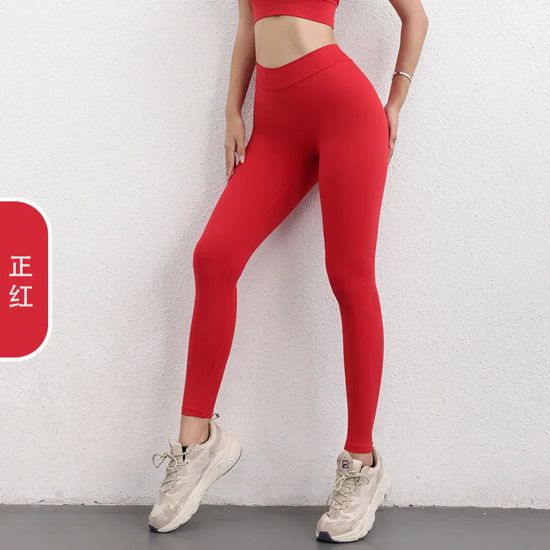 Yoga Sporty Leggings For Women Fitness Women's Leggings Sports Tights Pants Sportswear Woman Gym Trousers Yoga Workout Clothes