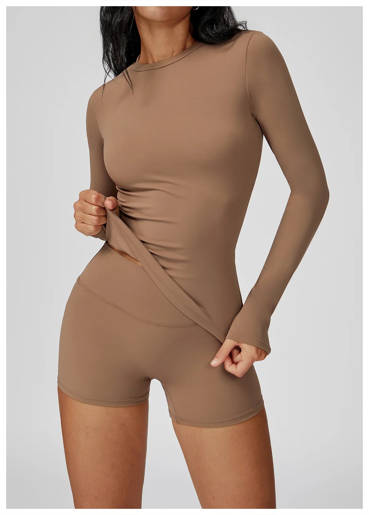 Yoga Shirts Women Long Sleeve Fitness Running Gym Clothes Workout Dry Fit Breathable Slim Fit High Elastic Sport Top Women's Top