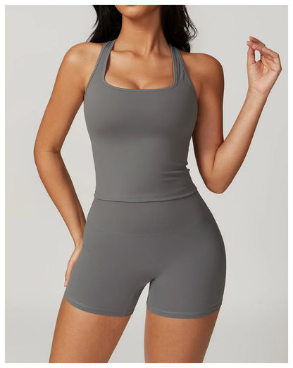 Hearuisavy Shockproof Yoga Vest Running Gym Tank Top Women Fitness Quick-Dry Workout Vest Female Sports Sleeveless Top Women