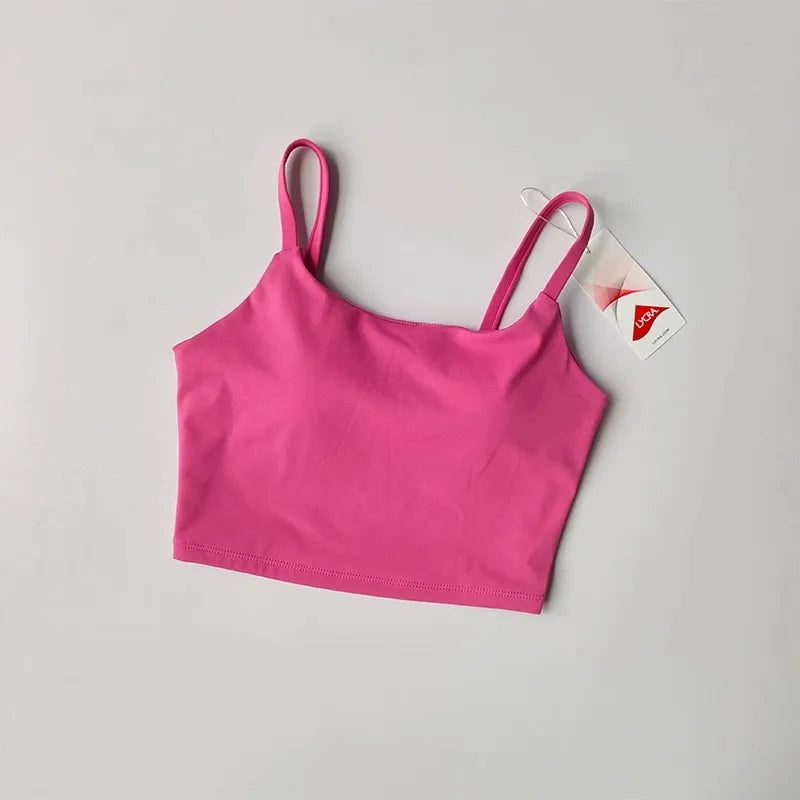 Sports Bra Top for Women, Push Up, Fixed Padded, Push Up Tops, Fitness Vest, Running, Gym Bra, Yoga, Breathable Sports Underwear