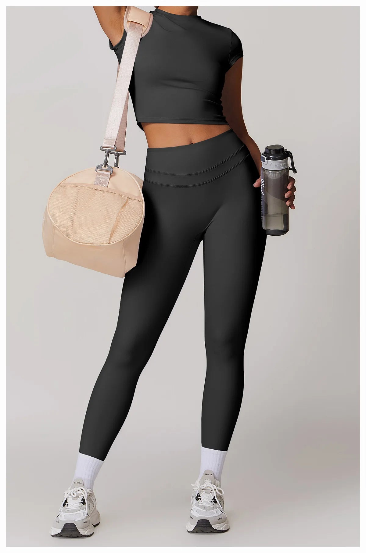 Sports T-shirt Women's Top Yoga Shirts Quick Dry Running Tops Tights Push Up Workout Gym Clothes Short Sleeve Fitness Sports Top