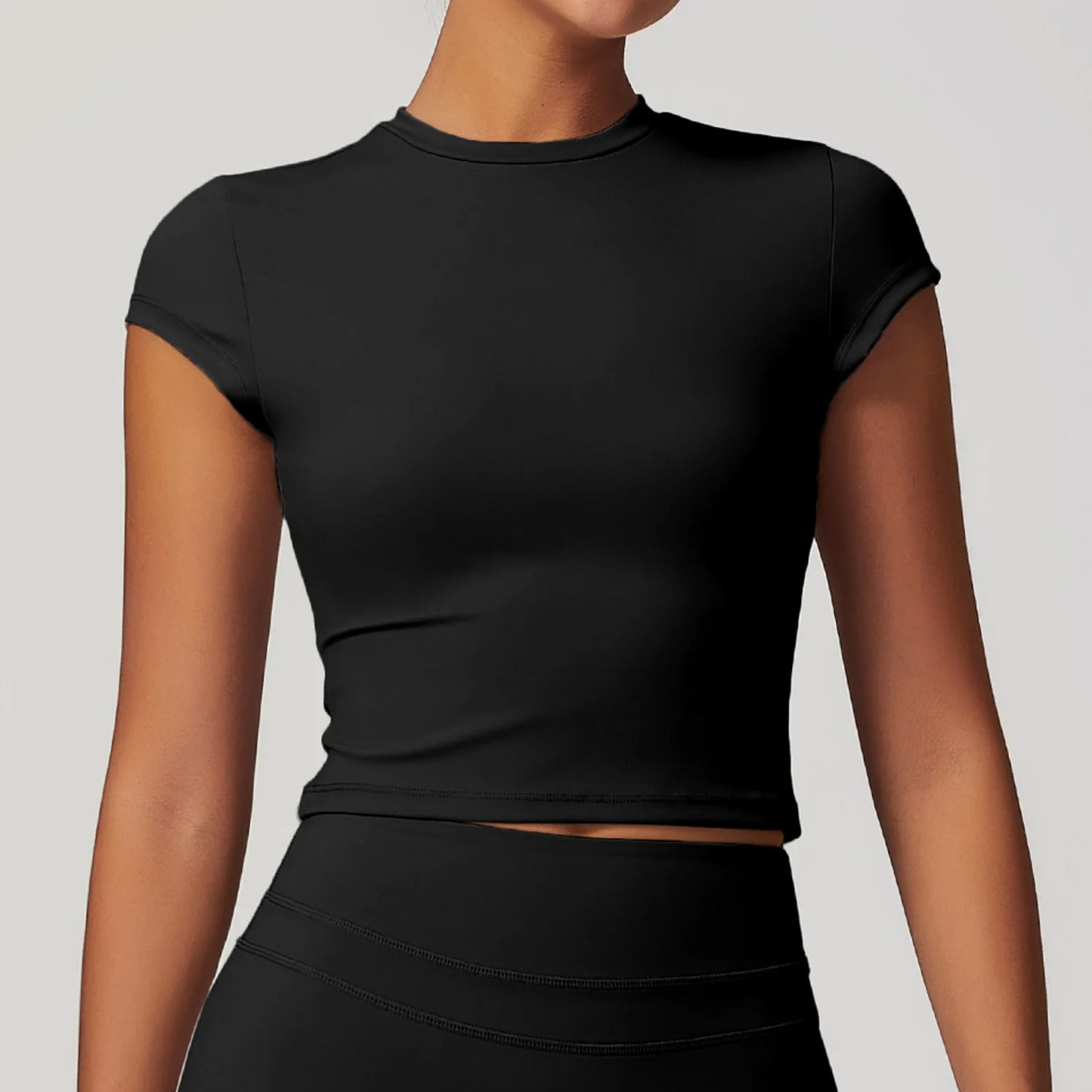 Sports T-shirt Women's Top Yoga Shirts Quick Dry Running Tops Tights Push Up Workout Gym Clothes Short Sleeve Fitness Sports Top