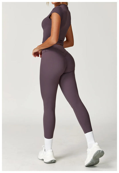 Sports T-shirt Women's Top Yoga Shirts Quick Dry Running Tops Tights Push Up Workout Gym Clothes Short Sleeve Fitness Sports Top