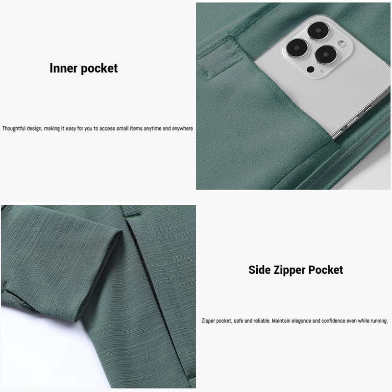 Mens Reflective Zip Stand Collar Running Jacket UPF50+ Sportwear for Jogging Gym Exercise Training Covered Thumbhole& Watch Cuff