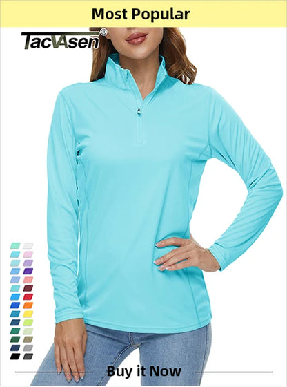 TACVASEN Elastic Moisture Wicking Summer T-shirts Women's Casual T-shirts Crew Neck Workout Running Shirts Sports Tee Gym Tops