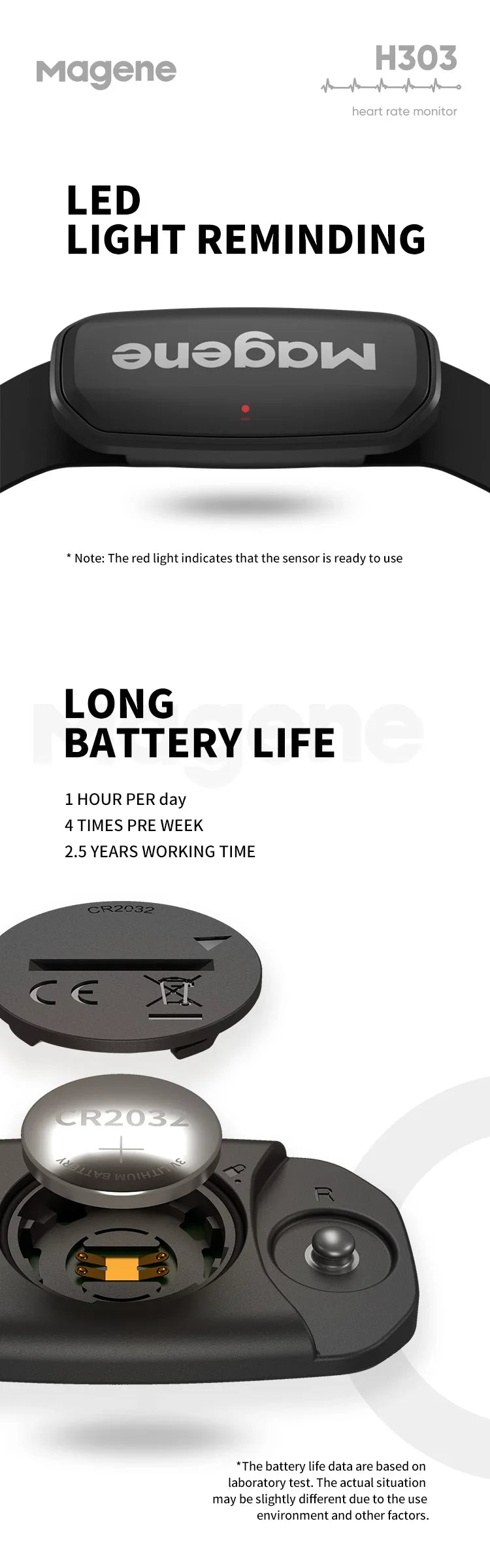 Magene H303 H64 Heart Rate Monitor Mover Sensor Dual ANT Bluetooth With Chest Strap Cycling Computer Bike Wahoo Garmin Sports