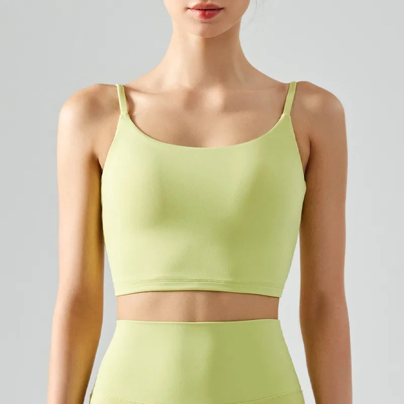 Sports Bra Top for Women, Push Up, Fixed Padded, Push Up Tops, Fitness Vest, Running, Gym Bra, Yoga, Breathable Sports Underwear