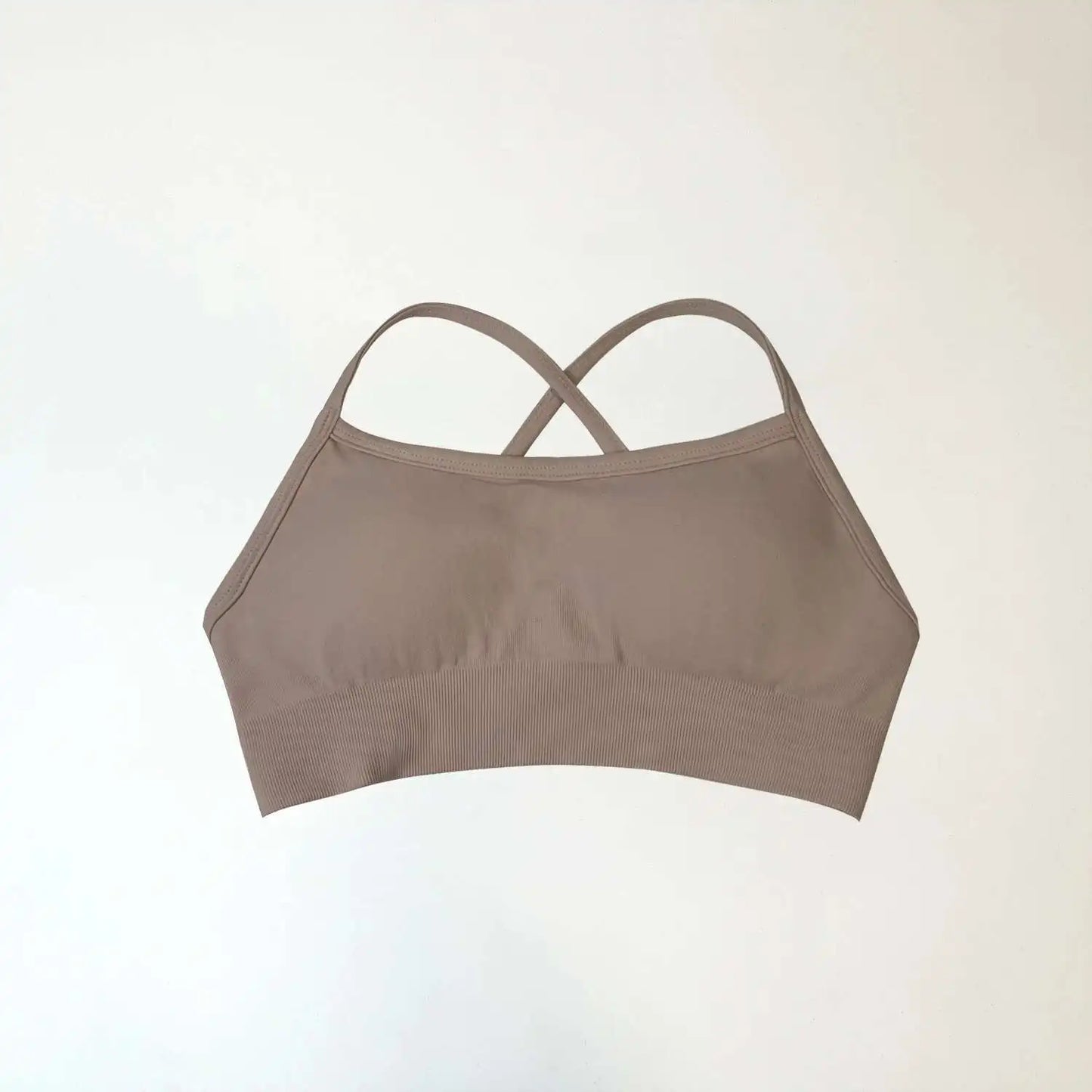 NCLAGEN Sports Bra Backless Fitness Underwear Back Cross Push-up Gym Crop Top Women Training Clothes Running Seamless Bras