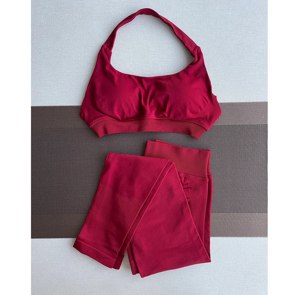 TKITK Leggings Women Seamless Sports Yoga Pants Low Ribbed Band Gym clothes Fitness Workout wear Scrunch Bum Tights