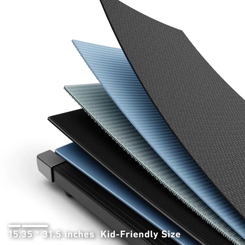 2in1 Walking Pad Treadmill Portable for Home&Office Under Desk 15.35*31.5in Belt Treadmill with Max 250lbs Quiet 45dB Treadmill