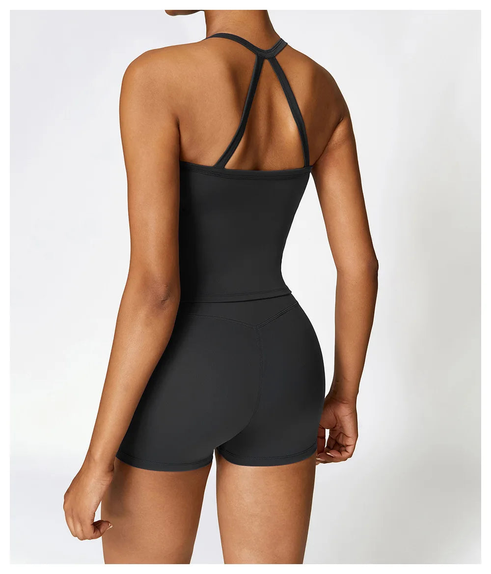 Women Cross Back Yoga Sports Bra Breathable Shock Proof Gym Workout Fitness Push up Top Yoga Running Active Sportswear Vest Bra