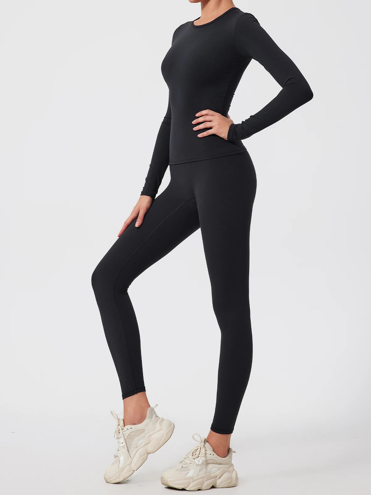 Ctenkevet Sports Long Sleeved Shirts Women Casual Outdoor Top Gym Fitness Wear T-shirt  Yoga Shirt Push Up Workout Clothes Women