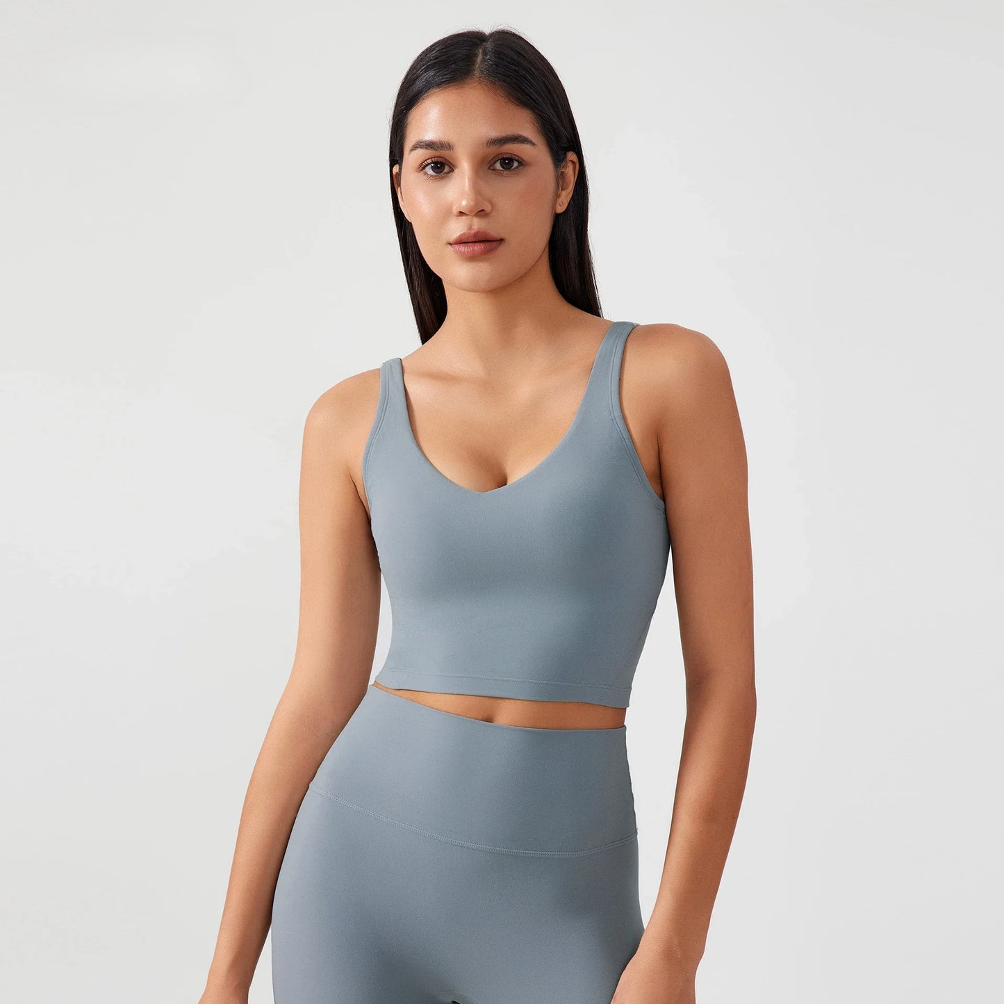 Sports Bra for Women Yoga Top Fixed Chest Pad Gym Vest Shock-proof Workout Tops Yoga Clothes U-shaped Back Fitness Crop Top