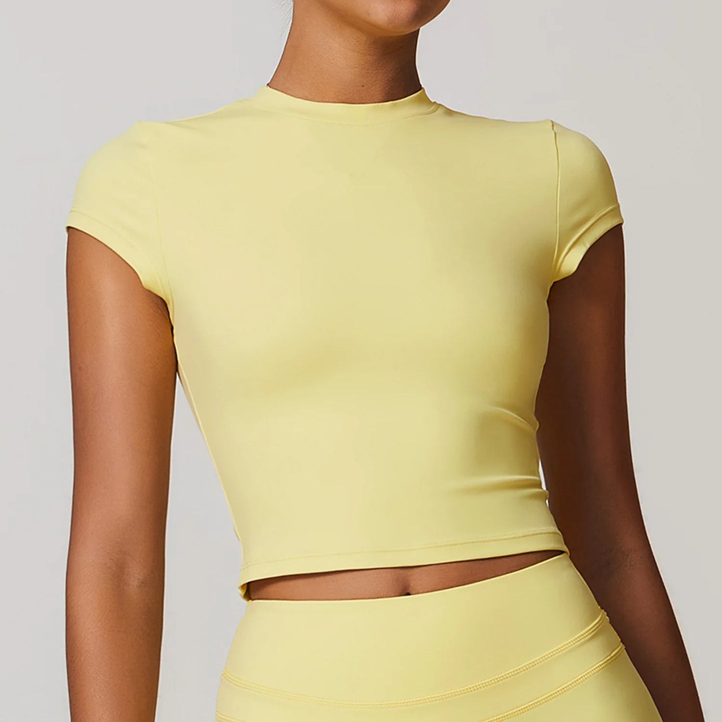 Sports T-shirt Women's Top Yoga Shirts Quick Dry Running Tops Tights Push Up Workout Gym Clothes Short Sleeve Fitness Sports Top