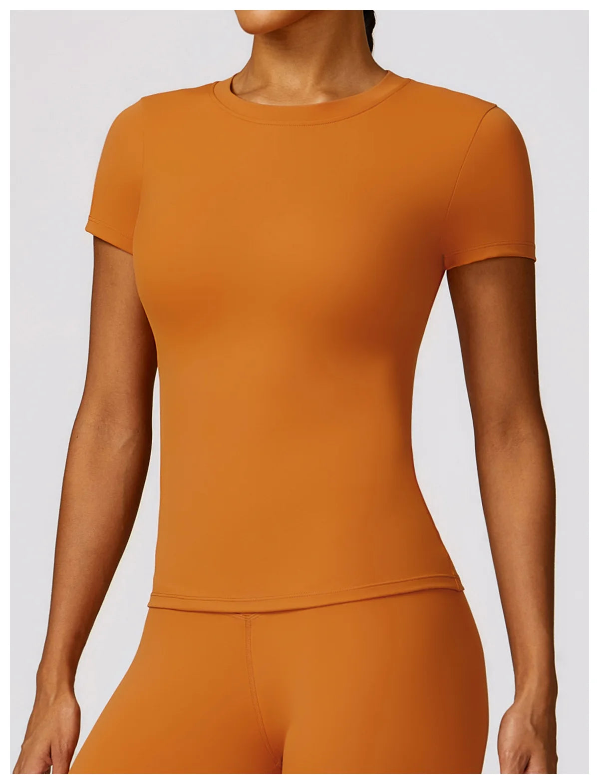 Skintight Sports Short Shirts Women Workout Sportswear Female Fitness Yoga Shirt Quick-Dry Yoga Clothing Sport Gym Top Women