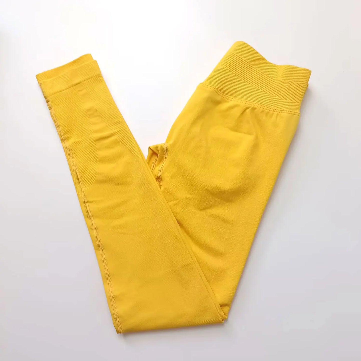 NCLAGEN Impact Leggings Women Seamless Sports Yoga Pants Low Ribbed Band Gym clothes Fitness Workout wear Scrunch Bum Tights