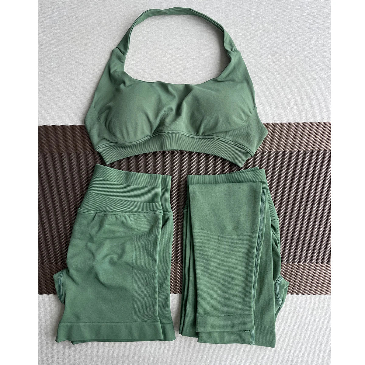 TKITK Leggings Women Seamless Sports Yoga Pants Low Ribbed Band Gym clothes Fitness Workout wear Scrunch Bum Tights