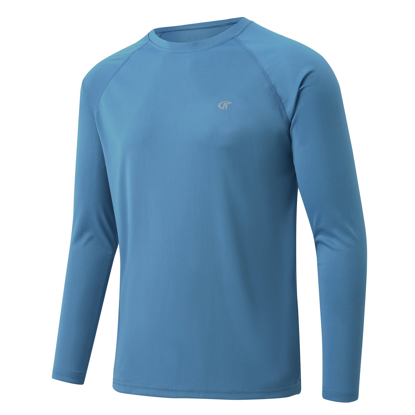 Men UPF 50+ Long Sleeve T-Shirt, Rash Guard Breathable Tops, Pullover Shirt for Sport Fishing Hiking Workout Outdoor Beach