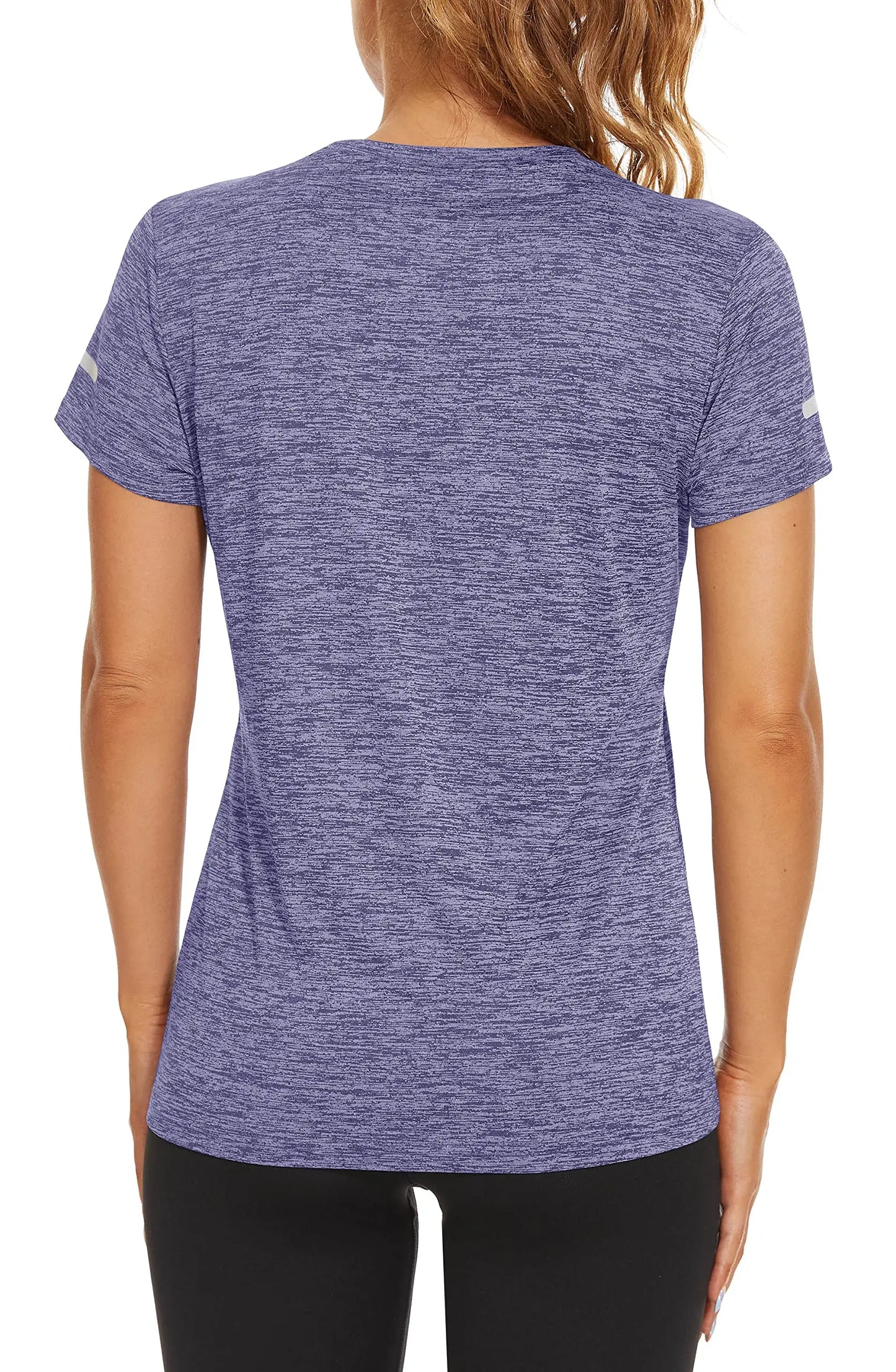 TACVASEN Elastic Moisture Wicking Summer T-shirts Women's Casual T-shirts Crew Neck Workout Running Shirts Sports Tee Gym Tops