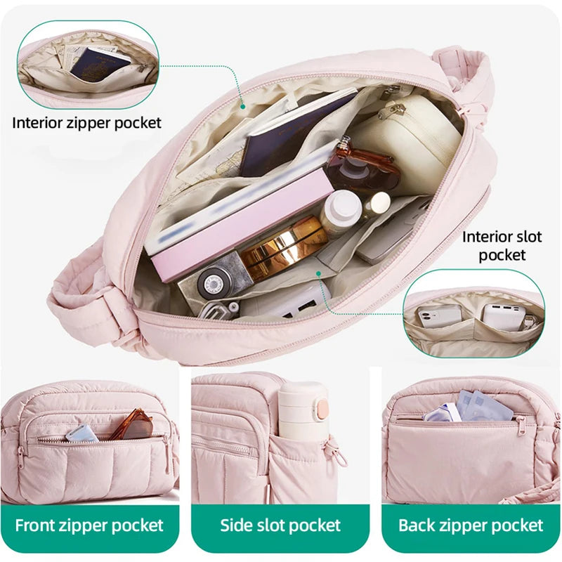 Autumn Winter Women's Gym Bags Outdoor Soft Fitness Yoga Crossbody Bags Portable Sports Hiking Travel Female Shoulder Bags Pack