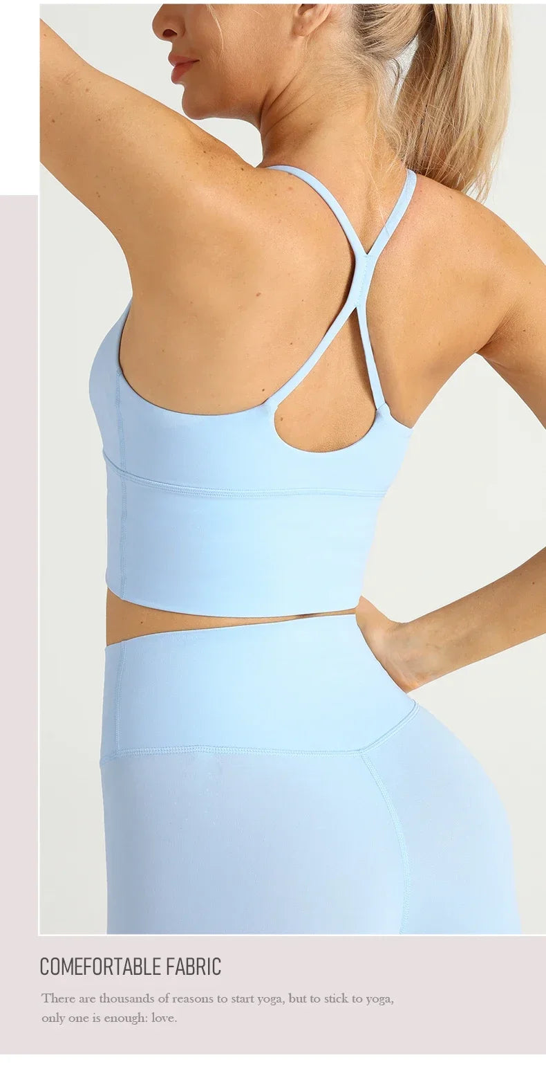 Solid Color Women Gym Yoga Naked Feeling Sexy Cross Back Y shape Sports Bra Fitness Yoga Jogging Workout Sports Women Sling