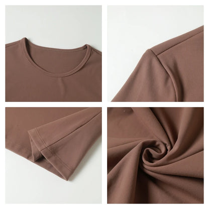 Ctenkevet Sports Long Sleeved Shirts Women Casual Outdoor Top Gym Fitness Wear T-shirt  Yoga Shirt Push Up Workout Clothes Women